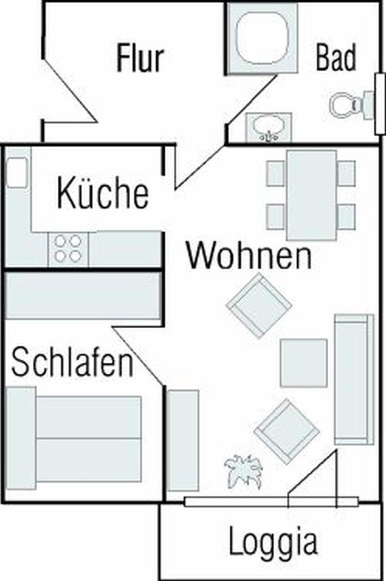 4-21, Friedrichstr, Im Herzen Westerlands, Sehr Strandnah, Balkon, 2 Zi المظهر الخارجي الصورة